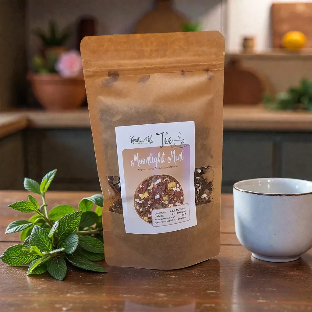 Bild vom Tee Moonlight Mint - Kraitaweibl e.U. Bild vom Tee Moonlight Mint - Kraitaweibl e.U.